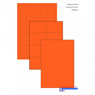 Étiquettes autocollantes à imprimer en planche A4 - Toutembal