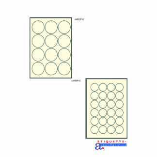 Étiquette autocollante A4, 1 par planche, blanc, permanent, 210mm x 296mm