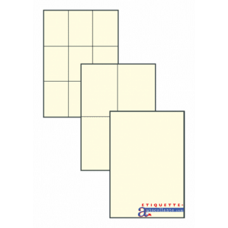 BENECREAT 50 Feuilles A4 Brun Kraft Étiquette Autocollant