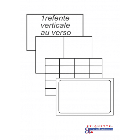 Etiquette adhésive A5 en planche imprimable A4 - Toutembal